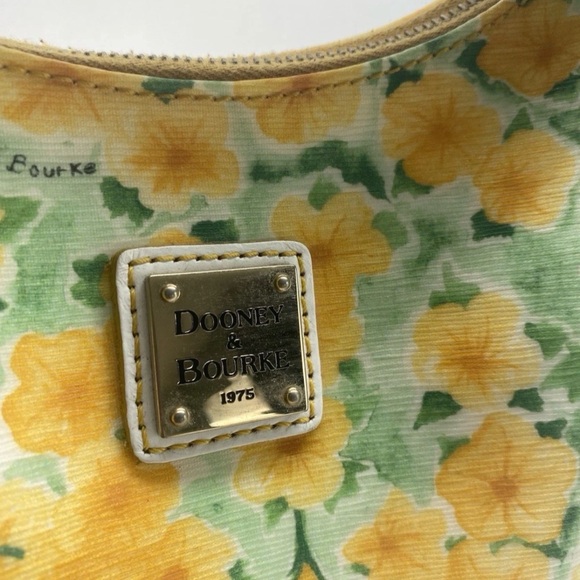 Dooney & Bourke Vintage Spring Yellow Petunia Floral Hobo Bag - Picture 2 of 9
